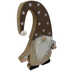 Weihnachtsmann -Gerry- Holz 22cm braun