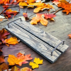 Tablett -Vintage- Holz 30cm grau-washed