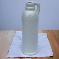 Vase -Gala- Steingut 28x10cm weiss