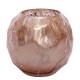 Windlicht -Nalan- Glas 14cm rosa-misty