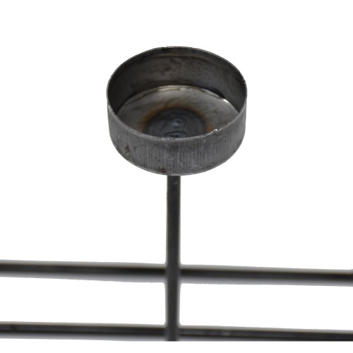 Teelichthalter -Staro- Metall 25x21cm schwarz