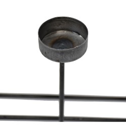 Teelichthalter -Staro- Metall 25x21cm schwarz