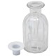 Vase -Bottled- Glas 14x7cm weiss