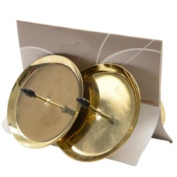 Kerzenhalter 4er-Set Metall 4x6cm gold