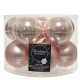 Baumkugel -Classic- 10er-Set Glas 6cm rosa-mix