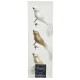 Baumclip -Vogel- 3er-Set Glas 8cm pearl-mix