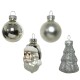 Baumkugel -Mix- 9er-Set Glas 6cm silber