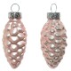 Baumkugel -Zapfen- 12er-Set Glas 6cm rosa