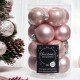 Baumkugel -Classic- 16er-Set Glas 3cm rosa