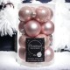 Baumkugel -Classic- 16er-Set Glas 3cm rosa