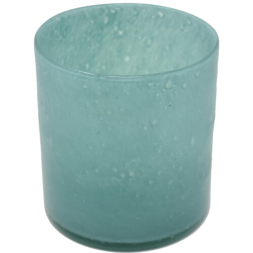 Vase -Moon- Glas 13x12cm türkis