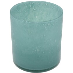 Vase -Moon- Glas 13x12cm türkis