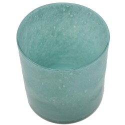 Vase -Moon- Glas 13x12cm türkis