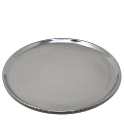 Teller -Plain- Metall 37cm silber