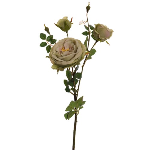 Kunstblume -Rosen- Stiel 62cm grün