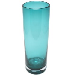 Vase -Marco- Glas 30x10cm petrol