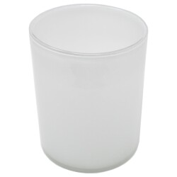 Vase -Moon- Glas 20x15cm weiss