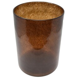 Vase -Moon- Glas 28x20cm braun