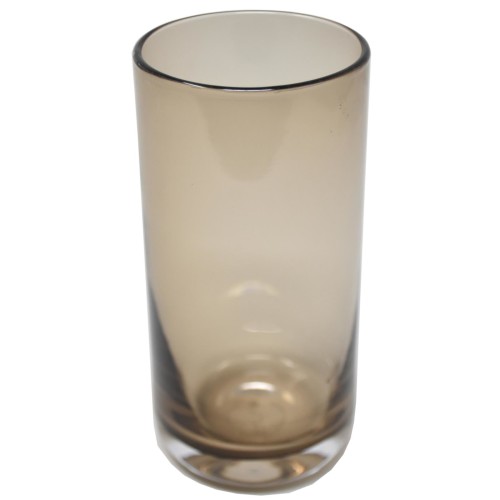 Vase -Spiro- Glas 15x7cm braun