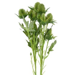 Kunstblume -Sea Holly- 68cm grün