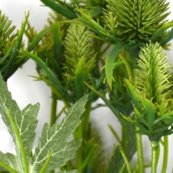 Kunstblume -Sea Holly- 68cm grün