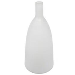 Vase -Cutz- Glas 33x15cm weiss