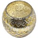 Windlicht -Rolly- Glas 11x15cm gold