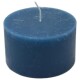 Kerze -Rustic Cylinder- 6x10cm petrol