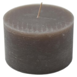Kerze -Rustic Cylinder- 6x10cm grau