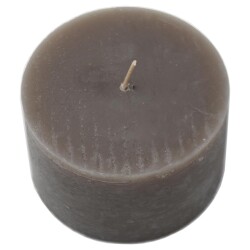 Kerze -Rustic Cylinder- 6x10cm grau