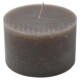 Kerze -Rustic Cylinder- 6x10cm grau
