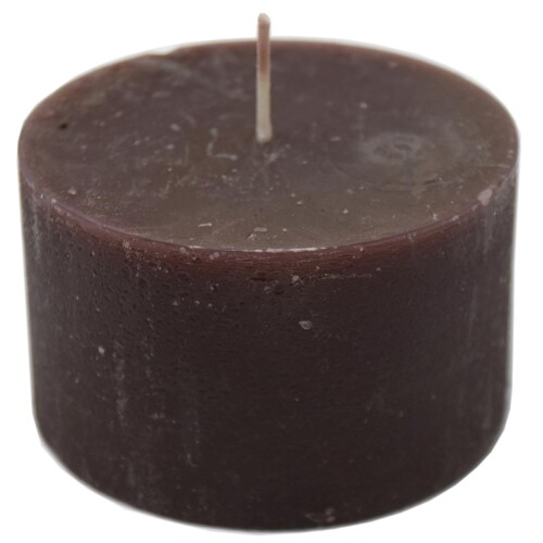 Kerze -Rustic Cylinder- 6x10cm chocolate