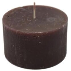Kerze -Rustic Cylinder- 6x10cm chocolate