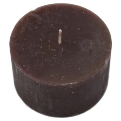 Kerze -Rustic Cylinder- 6x10cm chocolate