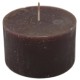 Kerze -Rustic Cylinder- 6x10cm chocolate
