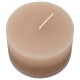 Kerze -Rustic Cylinder Stripe- 6x10cm hell-kupfer