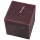 Kerze -Rustic Squared- 10x9cm chocolate
