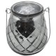 Teelichthalter -Xelo- Glas 11x9cm grau