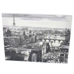 Bild -City- Canvas 30x40cm schwarz-weiss
