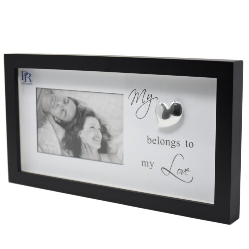 Bilderrahmen -Love- Holz 18x33x3cm schwarz