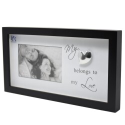 Bilderrahmen -Love- Holz 18x33x3cm schwarz