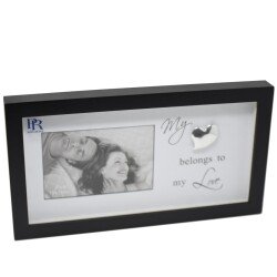 Bilderrahmen -Love- Holz 18x33x3cm schwarz