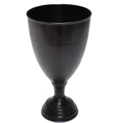 Vase -Ordinary- Metall 32x18cm schwarz