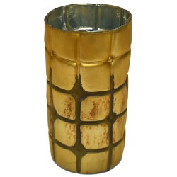 Vase -Artolo- Glas 26x13cm gold