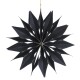 Stern Hänger Ornary Papier 28x20cm schwarz-gold