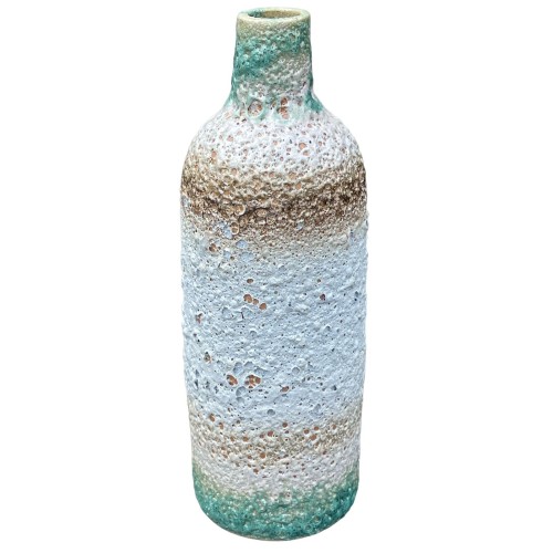 Vase -Tristan- Porzellan 23cm grau-grün