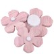 Streudeko -Blume- 3er-Set Holz 8cm rosa