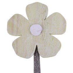 Blume -Essence- Deko-Objekt Holz 43cm grün