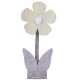 Blume -Essence- Deko-Objekt Holz 43cm grün
