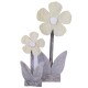 Blume -Essence- Deko-Objekt Holz 43cm grün
